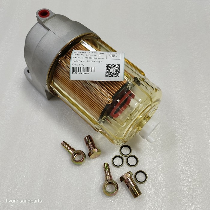 Excavator Filter Assembly 31940-93010 KHH12020 For CX130B CX160B CX210B CX240B