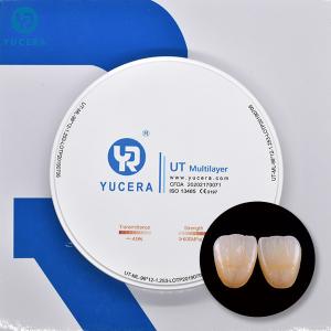 Quality 98 Translucent CAD Dental Zirconia Blocks Multi Layer Milling Zirconium wholesale
