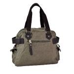 Mens Womens Zipper Closure Canvas Single Shoulder Bag