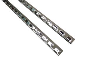 Quality Metal Stamping Parts PVC Strip Curtain Hanger Clips Stainless Steel wholesale