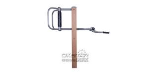 Quality outdoor exercise equipment park wood outdoor waist and back massager wholesale