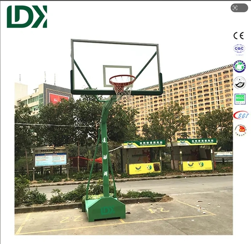 Lifetime Outdoor Basketball Stand Glass Backboard Basketball Hoop For Youth