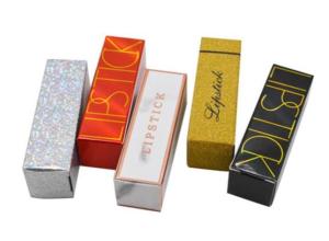 Quality 400gsm 0.15kg Custom Liquid Lipstick Packaging , 1mm Thick Lip Gloss Gift Box wholesale