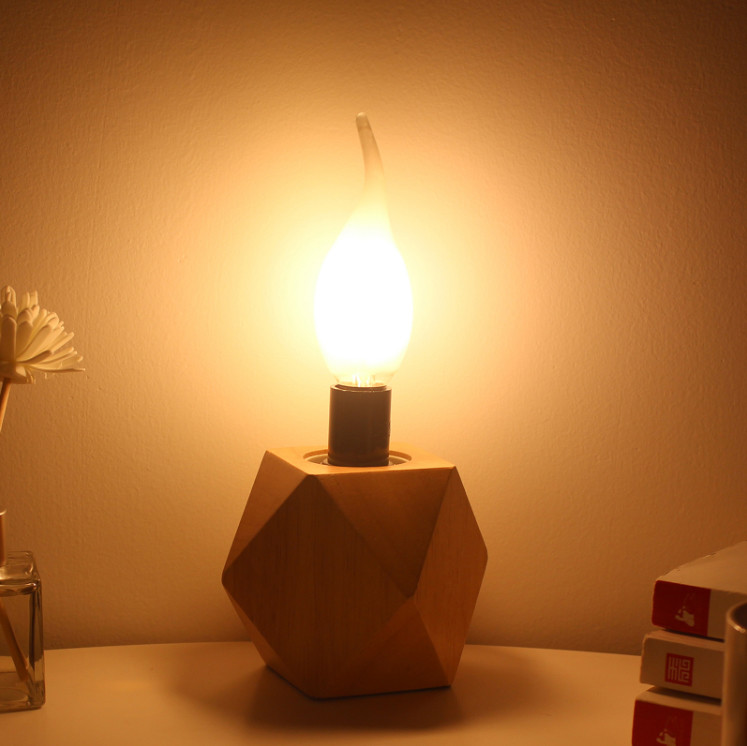 Flexible Soft Spiral LED Filament Bulb C35 E27 E14 Dimmable 180lm