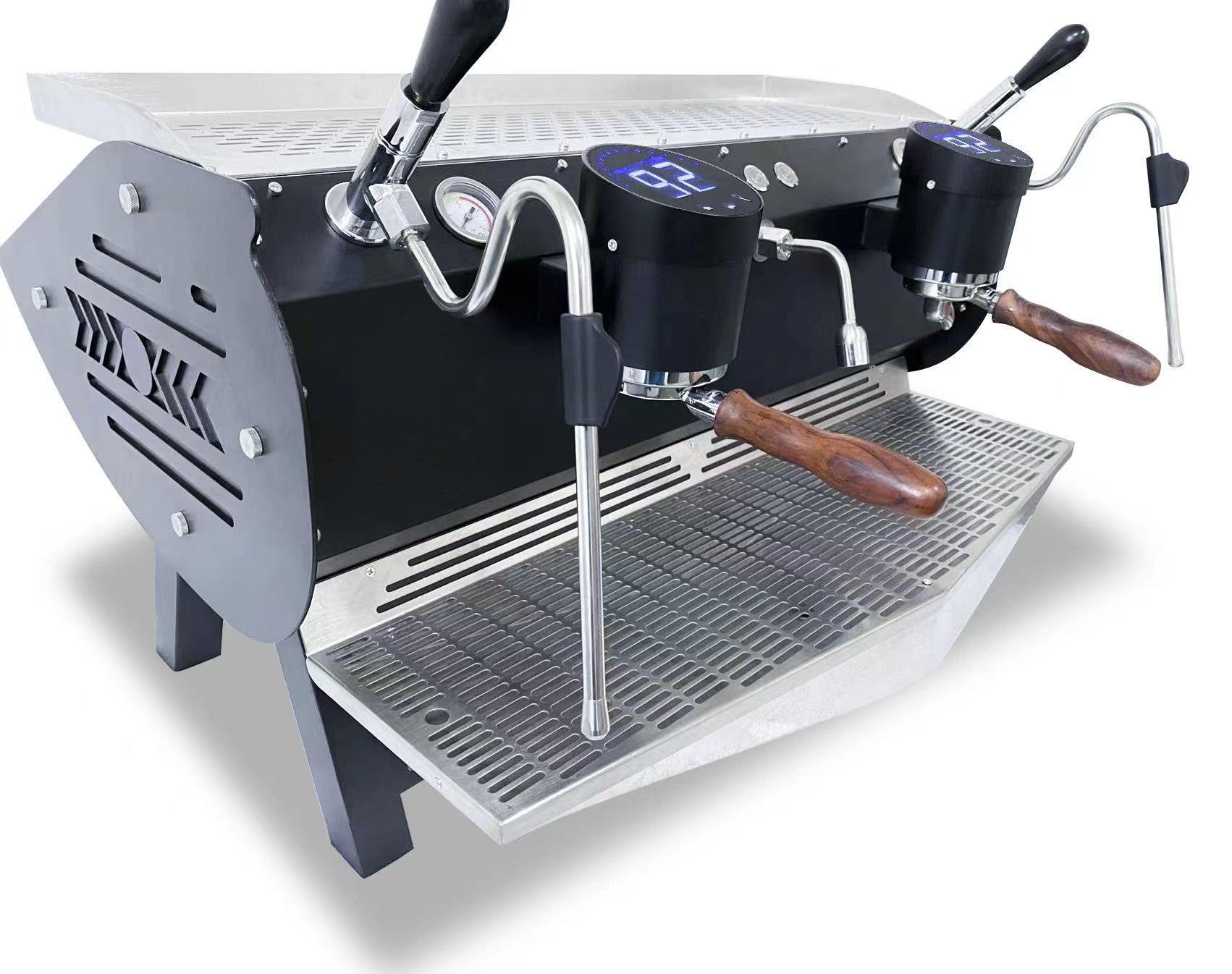 6.8Kw Commercial Semi-Automatic Double Group Espresso Coffee Machine with Triple Boilers