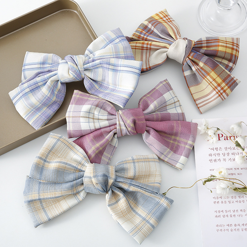 Jk Fabric Big Bow Hairpin Korea Ins Net Red Headdress Japanese Girl Super Fairy Head Hairpin Hair Accessory