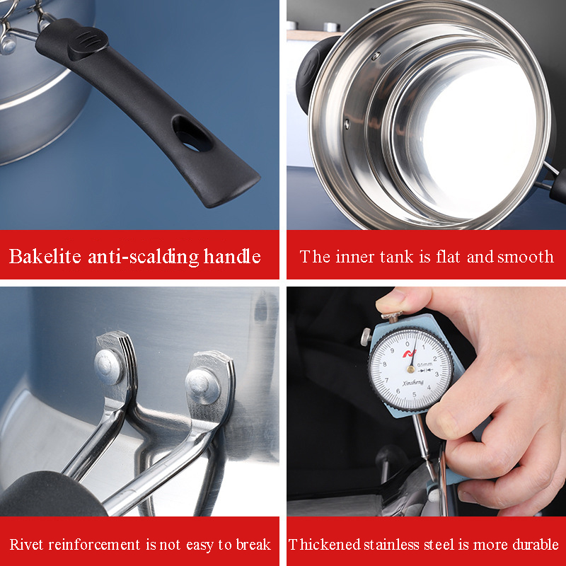 Top Seller 3500ML Pasta Pot Stainless Steel Cooking Noodle Pan Soup Pot Home Cooking Pot With Funnel