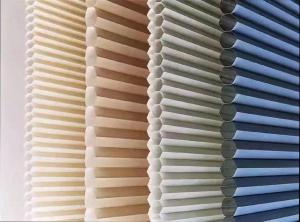Quality 100% Polyester Horizontal Honeycomb Blinds Fabric Anti Electric Pollution Free wholesale