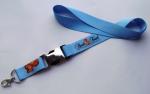 Colorful Event Staff Flat Polyester Lanyards With Logo / Safety Neck Lanyards
