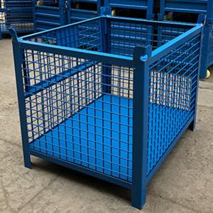 Quality RAL Galvanised 1500KG Stackable Collapsible Wire Container wholesale