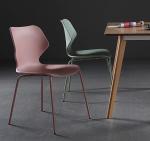 Polypropylene Pink Green Plastic Dining Chair Dustproof