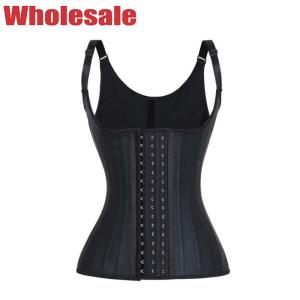 Quality 3 Rows Hook Latex Workout Waist Trainer Vest NANBIN Latex Sweat Vest wholesale