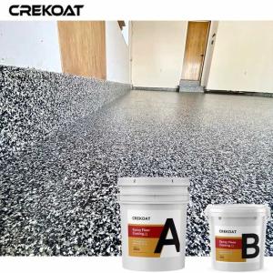Quality MSDS Epoxy Flake Floor Coating Scratches Resistant Easy To Clean wholesale