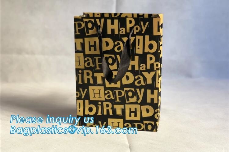 Laudry kraft bags, clothes bags, pack Recycled brown kraft paper bag twisted handles shopping packaging kraft paper bag
