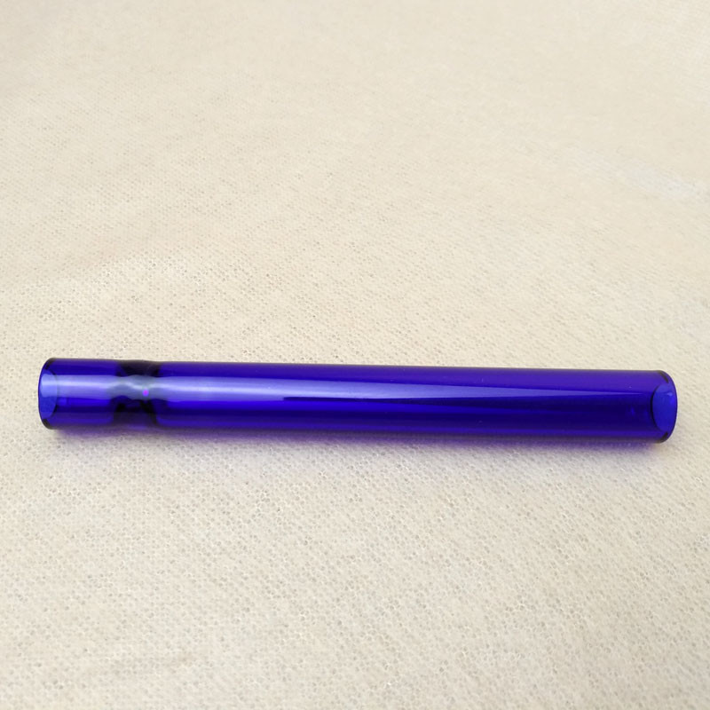 Glass Cigarette Bat Recycling Hookah Tube Chillum Pipes 4 Inch Length