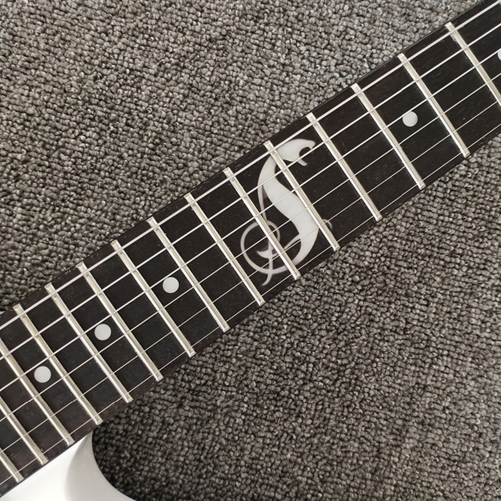 Black JH LTD Snakebyte guitar,James Hetfield Signature Guitar,Ebony Fretboard,Free shipping