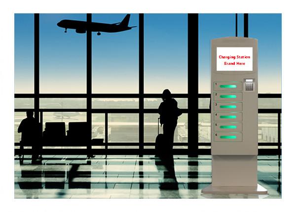 Airport Metro Cell Phone Charging Stations with Interactive Information Wifi