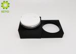 50 ML Square Matte Black Color Coating Face Cream Mask Jar Acrylic Material