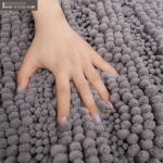 BSCI Polyester Luxury Chenille Bath Mat Quick Drying Non Faded Color