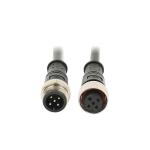 OEM Waterproof PVC Jacket M12 Connector Cables 3Ft Male Female Cable
