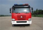 Sinotruk Six Seats Water Tanker Fire Truck Pump Flow 60L/S Aluminum Water Tank