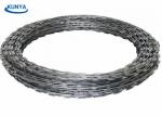 Hot Dipped 7KG Concertina Barbed Wire 12 Inch Razor Galvanized BTO CBT