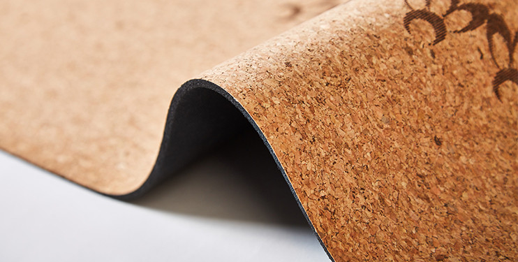 Thermal transfer printing Natural Cork Material Yoga Mat, Patterned Design Cork Yoga Mat, ECO-Friendly Yoga Mat,Gym Mat