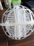 Porous rotating spherical suspension filler