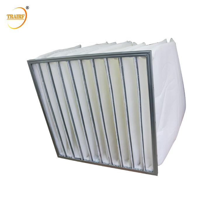 Nonwoven Fabric Bag Pocket Air Filter High Air Flow Rate Low Noise