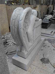 Quality Granite hand carved weep angel statue memorial monuments wholesale