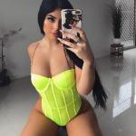 S-L Women Sexy Bodysuit Lingerie Metal Chain Sling Halter Mature Sexy Lace