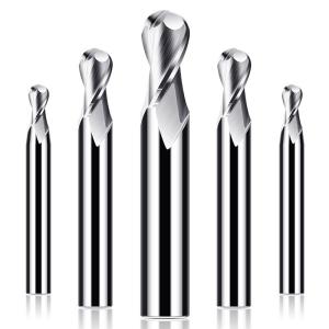 Quality Aluminum CNC Ball End Mill durable Carbide Milling Cutter 1mm - 20mm Diameter wholesale