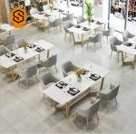 OEM ODM Restaurant Counter Table Artificial Stone Tabletop Fireproof