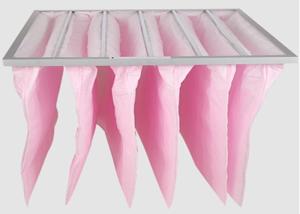 Quality 8 Pockets Air Filter Element , 70%-95% Air Purifier Bags F5 F6 F7 wholesale