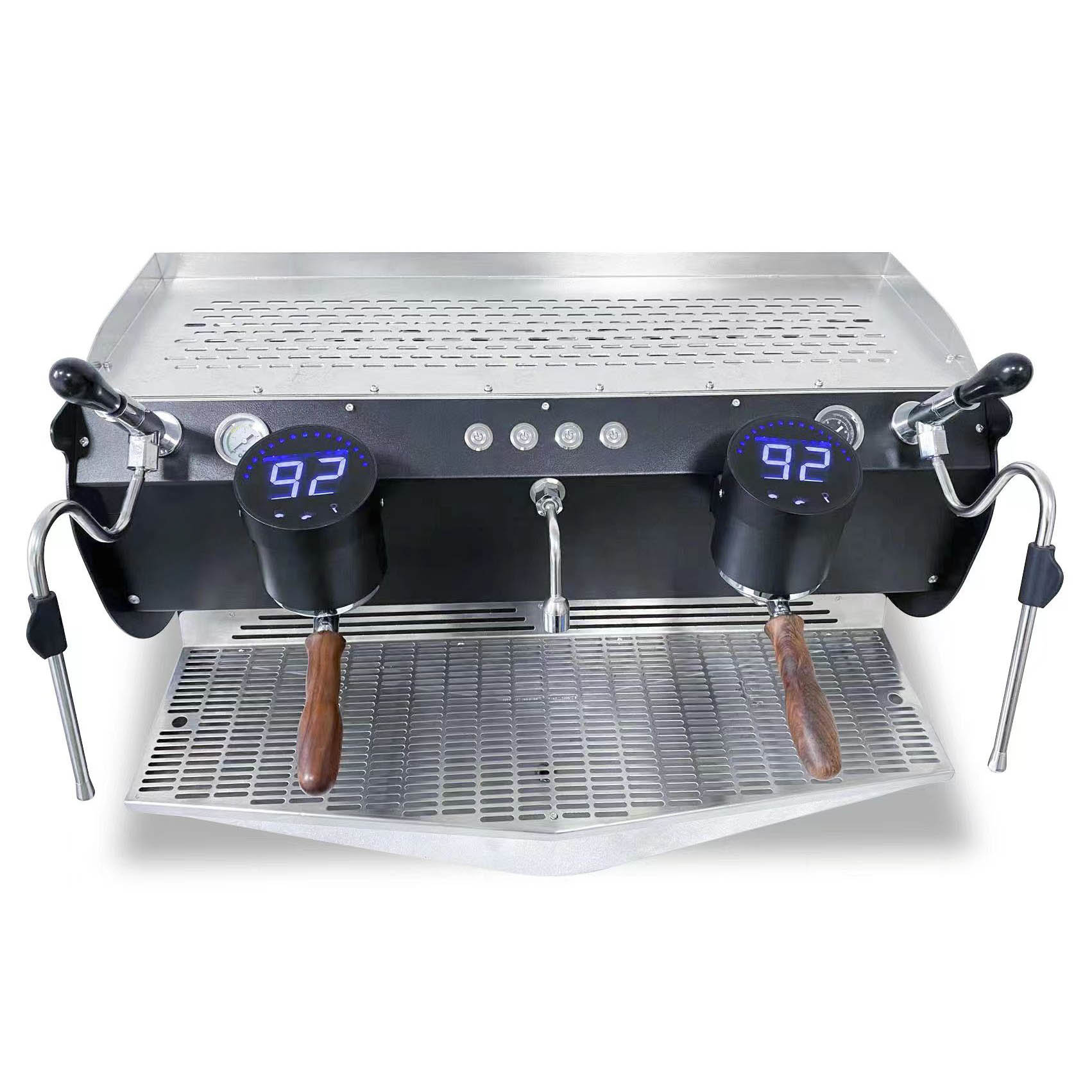 6.8Kw Commercial Semi-Automatic Double Group Espresso Coffee Machine with Triple Boilers