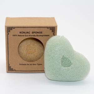 Quality 8.6×6.5×2.5cm Green Tea Konjac Sponge wholesale