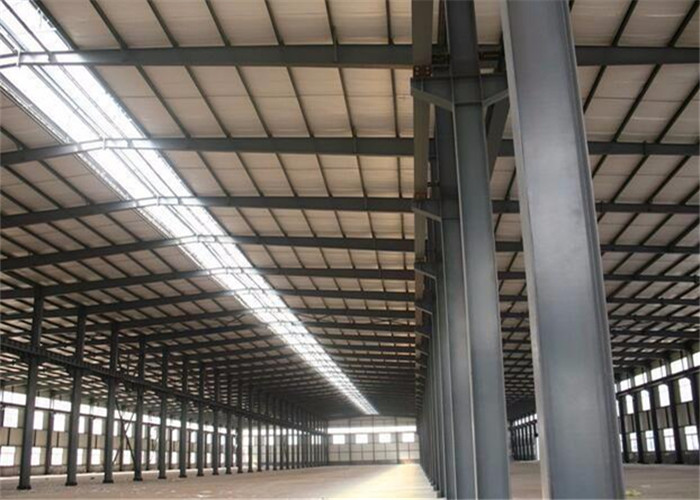 Steel Structure Prefabricated Warehouse Buildings , Ecuador Steel Frame Fabrication