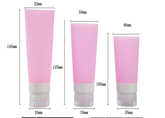 Colorful Travel Bottle Set , Customized Size Silicone Travel Bottles