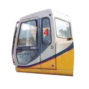 Quality White Excavator Door Window Replacement Left Door Rear Position NO.4 wholesale