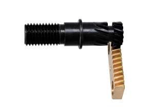 Quality M0.5 Miniature Helical Gear Racks Toothed Rack 18mm Length ZnCuSn10Pb1 wholesale