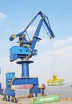 Marine Floating Boat Dock Crane With Kinds Of Bucket