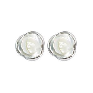Quality Sterling Silver Mother of Pearl Stud Earrings(XH022915W) wholesale