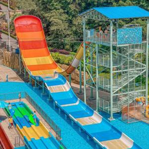 Quality Fiberglass Boomerang Water Slide Adults Aqua Play Equipment For Water Playground wholesale