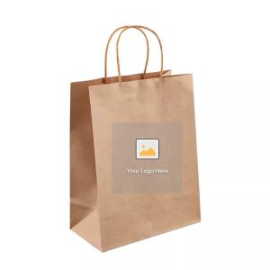 Quality ODM Recycled Food Takeaway Bulk Brown Paper Bags for Restaurant wholesale