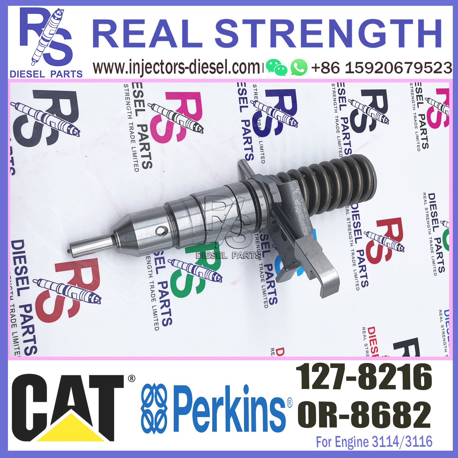 E325 CAT 325 Diesel Engine Nozzle 3114 3116 Fuel Injector 127-8222 271-8669 127-8216 for Caterpillar Excavator