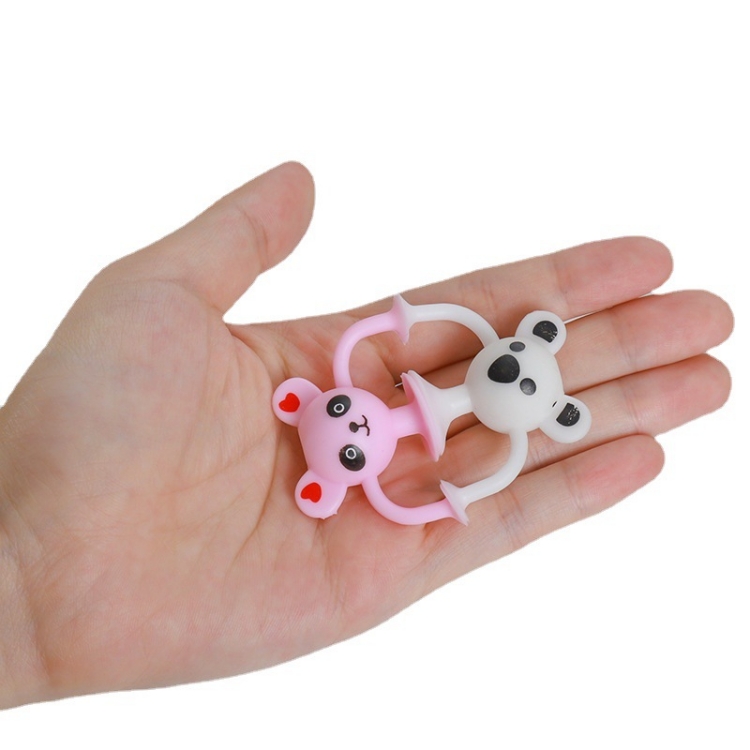 Lovely Cartoon Figurine Custom Color TPR Rubber Suction Cup Toy Building Blocks for Children Other Educational Toys
