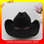 Fashion hot sale Western cowboy hats for mens,100% Australia wool felt hats for