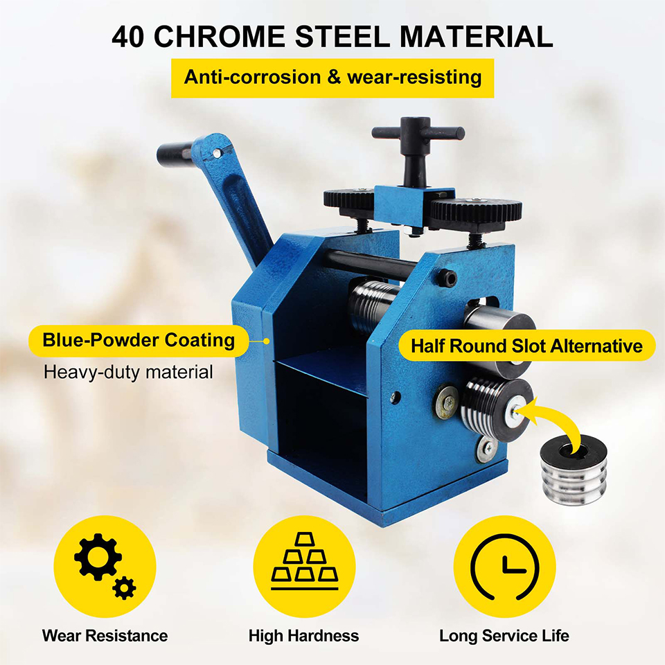 112mm Rolling Mill Machine Jewelry Manual 48-50mm Shaft diameter