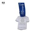 White T - Shirt Die Cast Medals For Childrens Soft Enamel Fill Custom Metal