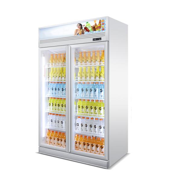 Upright Supermarket Refrigerated Showcase Glass Door Beer Beverage Cooler